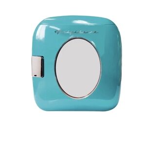 Frigidaire 12 Can Mini Retro Beverage Cooler In Tiffany Blue, Skincare Fridge